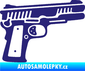 Samolepka Revolver 003 pravá střední modrá
