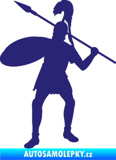 Samolepka Římský voják levá střední modrá