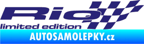 Samolepka Rio limited edition pravá střední modrá