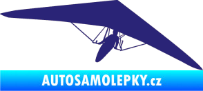Samolepka Rogalo 001 pravá střední modrá