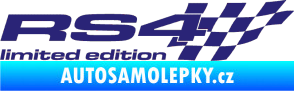 Samolepka RS4 limited edition pravá střední modrá