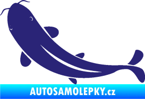 Samolepka Ryba 001 levá střední modrá