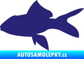 Samolepka Ryba 002 levá střední modrá