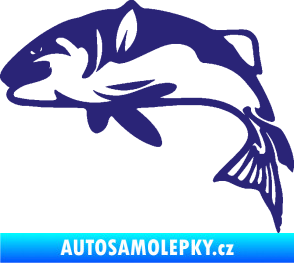 Samolepka Ryba 010 levá střední modrá