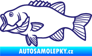 Samolepka Ryba 015 levá střední modrá