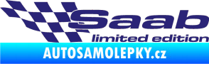 Samolepka Saab limited edition levá střední modrá