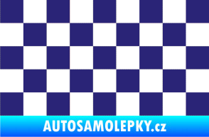 Samolepka Šachovnice 001 střední modrá