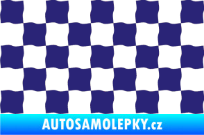 Samolepka Šachovnice 004 střední modrá