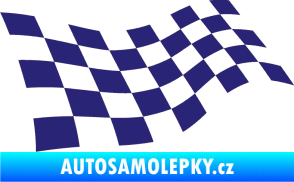 Samolepka Šachovnice 013 střední modrá