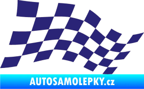 Samolepka Šachovnice 015 střední modrá