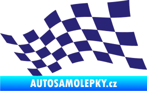Samolepka Šachovnice 016 střední modrá