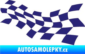 Samolepka Šachovnice 018 střední modrá
