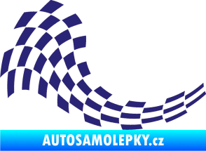 Samolepka Šachovnice 027 střední modrá