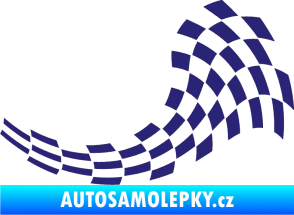 Samolepka Šachovnice 028 střední modrá