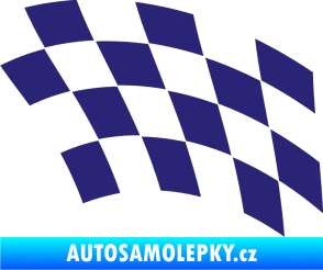 Samolepka Šachovnice 038 střední modrá