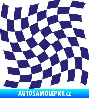 Samolepka Šachovnice 041 střední modrá