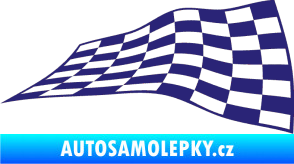 Samolepka Šachovnice 049 střední modrá