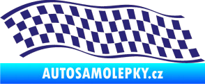 Samolepka Šachovnice 057 střední modrá