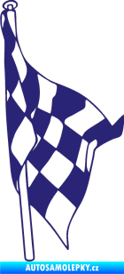 Samolepka Šachovnice 059 střední modrá