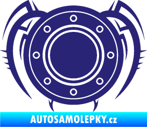 Samolepka Samolepka na víčko od nádrže 001 střední modrá