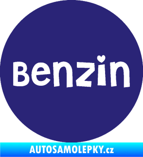 Samolepka Samolepka na víčko od nádrže 008 benzín střední modrá