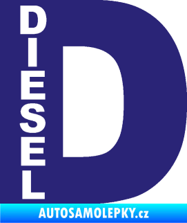Samolepka Samolepka na víčko od nádrže 010 diesel střední modrá