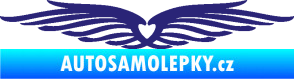 Samolepka Samolepka na zadní okno 002 srdce střední modrá
