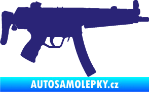 Samolepka Samopal 001 pravá střední modrá