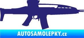 Samolepka Samopal 002 pravá střední modrá