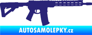 Samolepka Samopal 007 pravá střední modrá