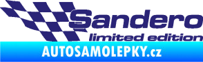 Samolepka Sandero limited edition levá střední modrá