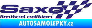 Samolepka Saxo limited edition pravá střední modrá