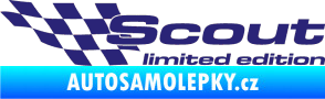 Samolepka Scout limited edition levá střední modrá