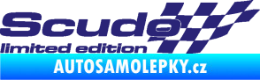 Samolepka Scudo limited edition pravá střední modrá