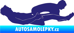 Samolepka Sexy siluety 029 střední modrá