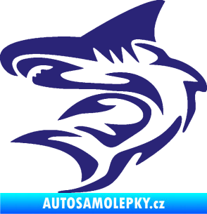 Samolepka Shark 002 levá střední modrá