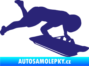 Samolepka Skeleton 002 pravá střední modrá