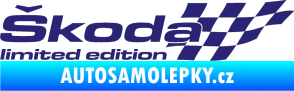 Samolepka Škoda limited edition pravá střední modrá