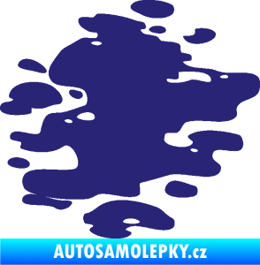 Samolepka Skvrna 001 pravá kaňka střední modrá