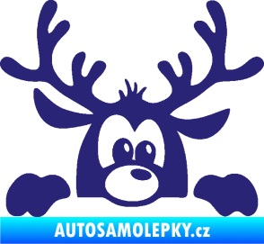 Samolepka Sob 002 pravá vykukuje střední modrá