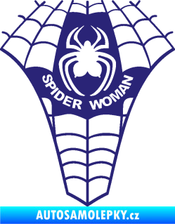 Samolepka Spider woman pavoučí žena střední modrá