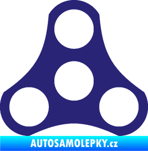 Samolepka Spinner střední modrá