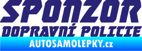 Samolepka Sponzor dopravní policie 002 střední modrá