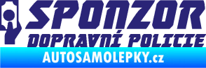 Samolepka Sponzor dopravní policie 004 střední modrá