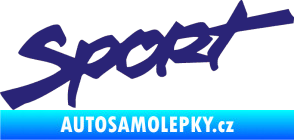 Samolepka Sport 001 střední modrá