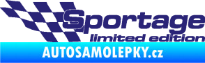 Samolepka Sportage limited edition levá střední modrá