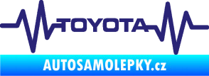 Samolepka Srdeční tep 022 toyota střední modrá
