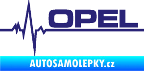 Samolepka Srdeční tep 036 pravá Opel střední modrá