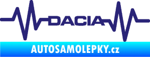 Samolepka Srdeční tep 044 levá Dacia střední modrá