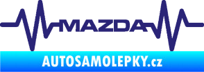 Samolepka Srdeční tep 059 Mazda střední modrá